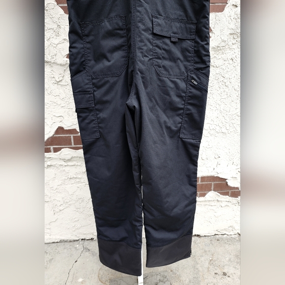 SMALL SHORT Delta Airlines Ground Crew Maintenance Insulated Overalls Bib Black - Picture 11 of 16